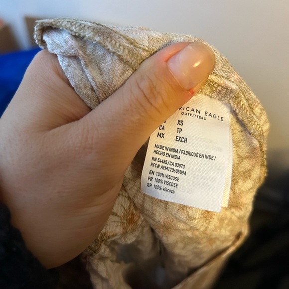 NWT American Eagle Daisy Print Mini Skort - Picture 4 of 6